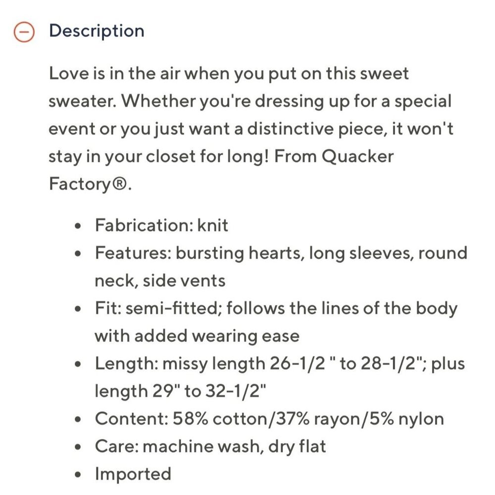 Quacker Factory Hearts A Bursting Intarsia Sweate… - image 2